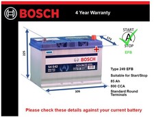 EFB Car Battery fits MAZDA 6