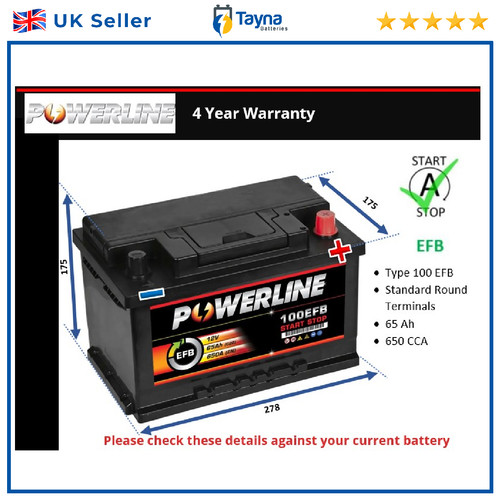 Efb battery fits ford - battery, focus