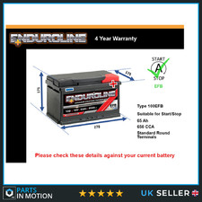 EFB Battery fits FORD FIESTA