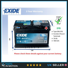 EFB Car Battery fits NISSAN