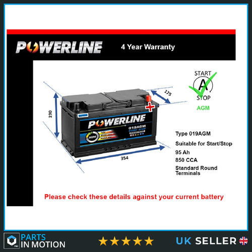 Agm car battery - car, bmw
