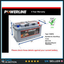 EFB Battery fits FORD KUGA