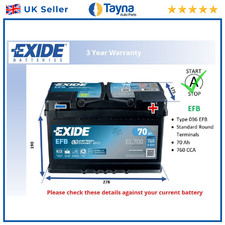 EFB Car Battery fits NISSAN