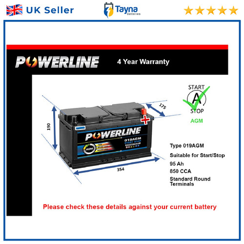 Agm car battery fits - agm,